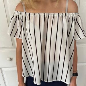 Striped Off-The-Shoulder Top